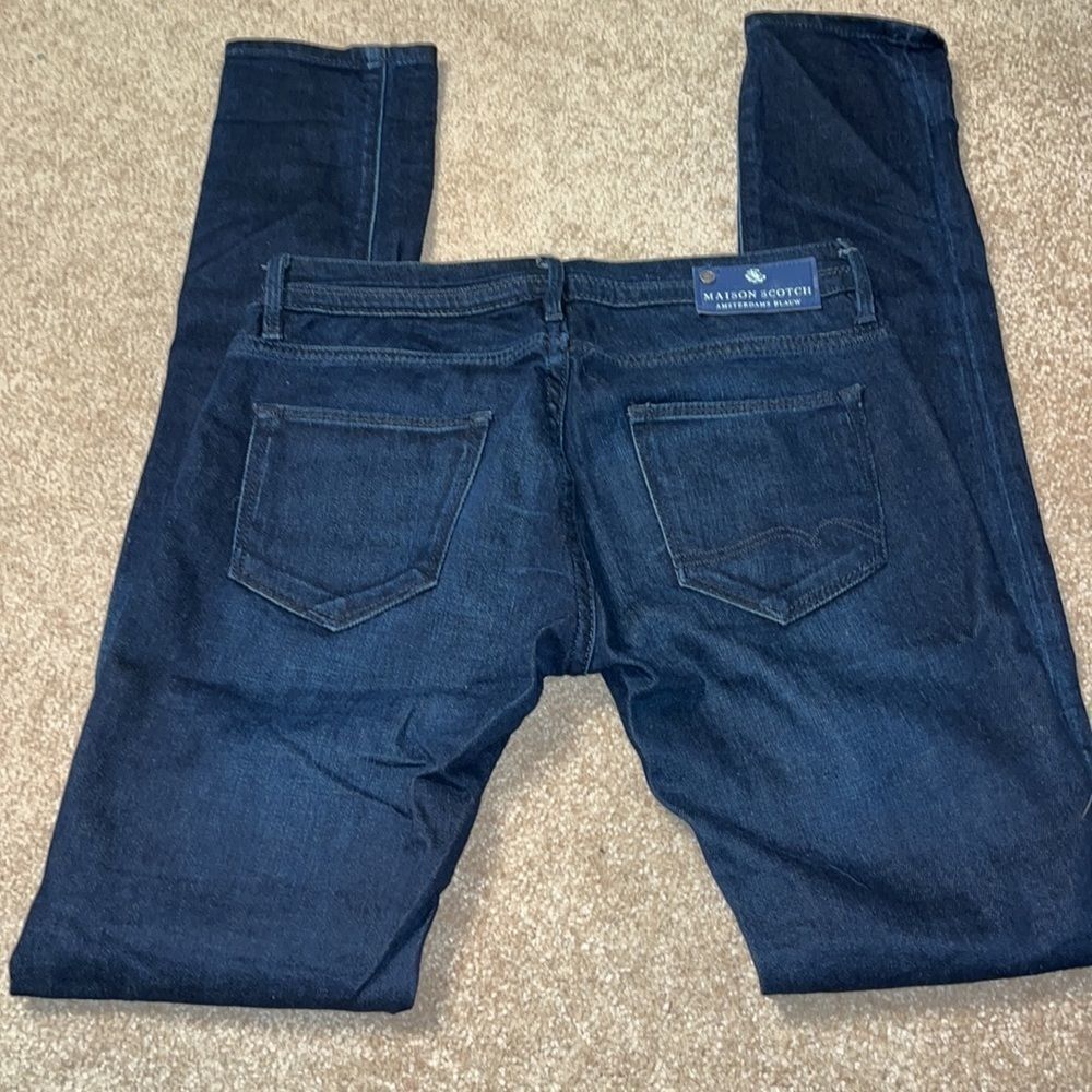 Maison Scotch Blue Skinny Jeans LaParisienne Size 25